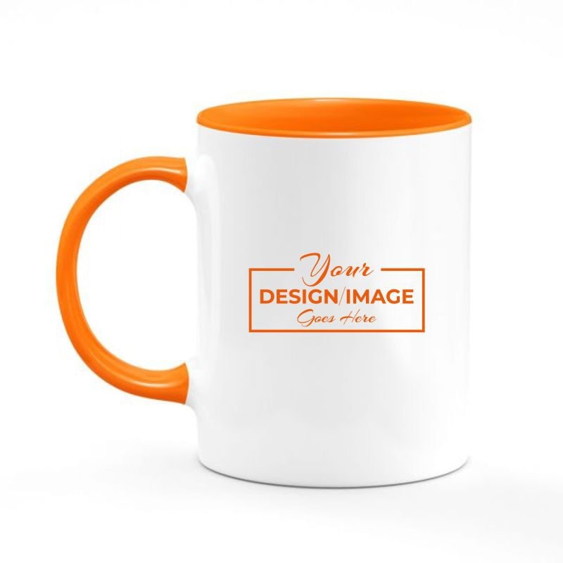 Orange two-tone Mug