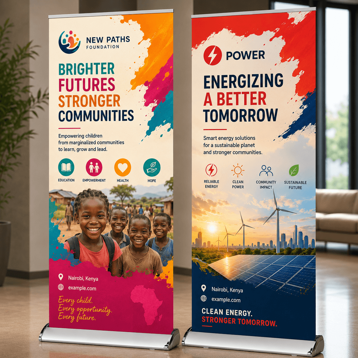 Roll up Banner printing Services Nairobi Kenya