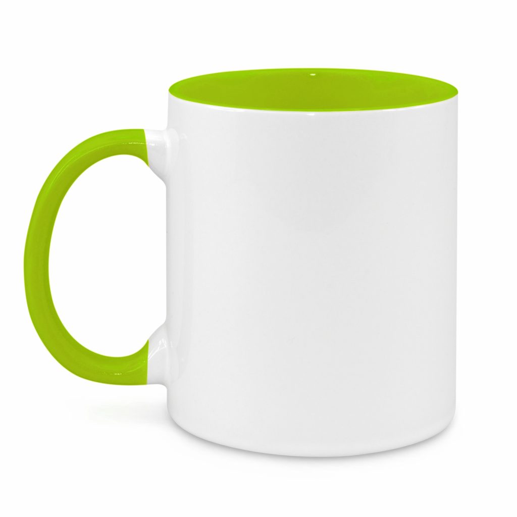 two-tone mug green inside
