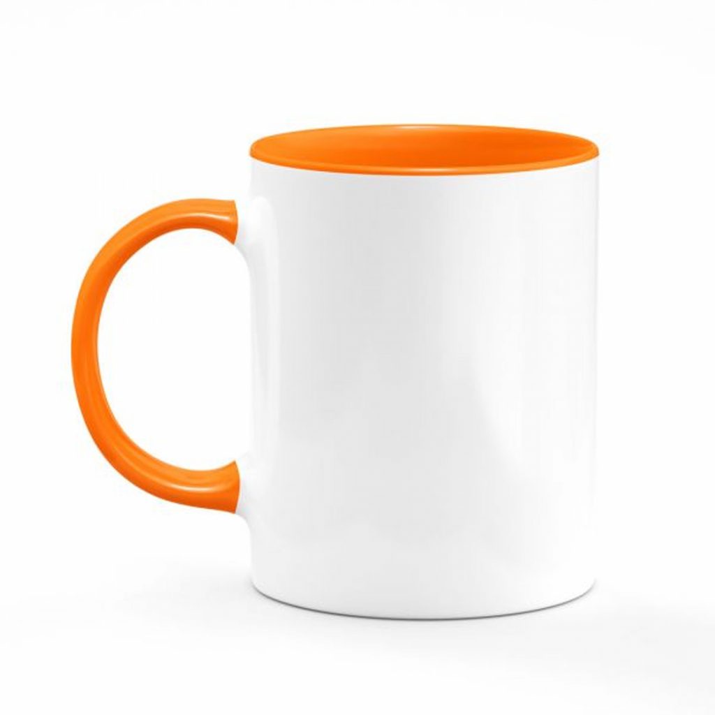 two-tone mug orange inside