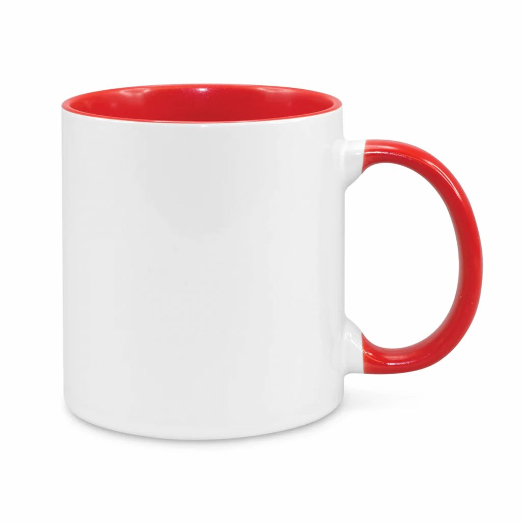 two-tone mug red inside